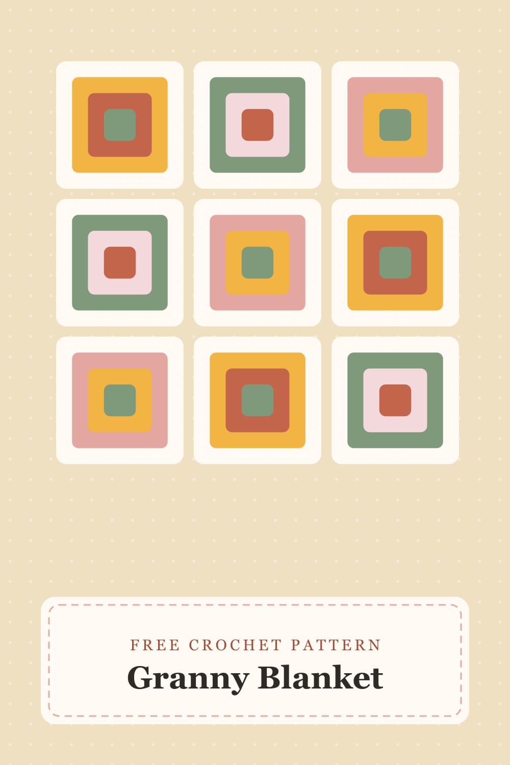 Fröhliche Granny-Square-Decke